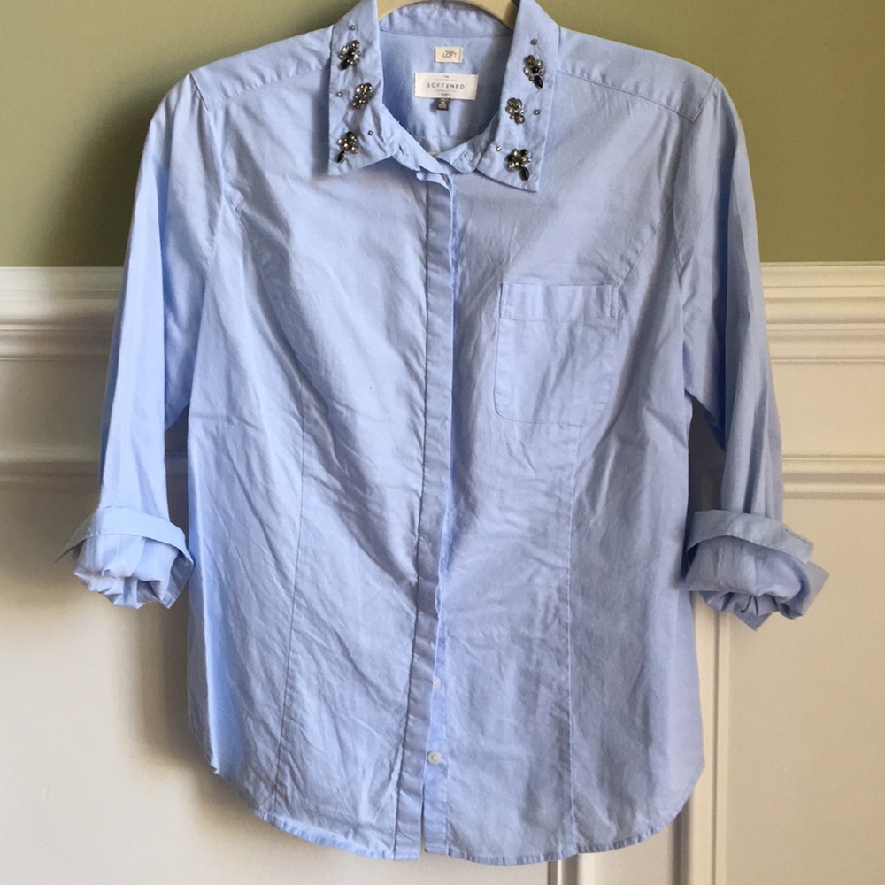 Loft • Embellished Softened Shirt